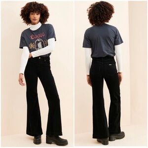 ROLLA'S Black Corduroy Boot Cut Pants